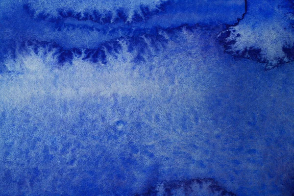 Watercolor Texture Blue Paint Paper Surface — Stock Photo, Image
