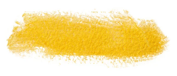 Mancha Pintura Brillante Oro Amarillo Con Textura Papel Sobre Fondo —  Fotos de Stock