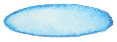 Doymuş suluboya kenarlı suluboya madde. İzole edilmiş beyaz arkaplandaki kağıt fotoğraftaki suluboya dokusu