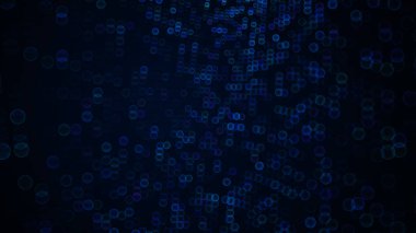 Mavi benekli bokeh noktalarının soyut arkaplan.