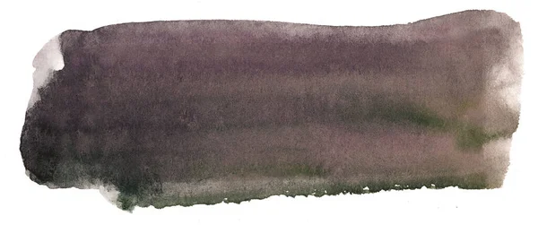 Aquarell Brauner Fleck Auf Weißem Hintergrund Isoliert — Stockfoto