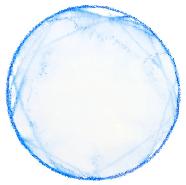 白色背景上的蓝光透明半透明水色半透明染色 内部有空隙 — 图库照片