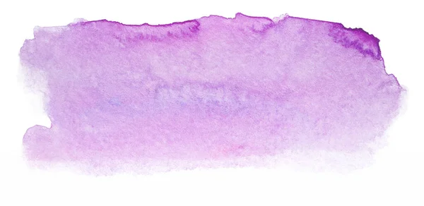 Aquarell Violett Gefärbt Aquarell Textur Auf Papier Foto Auf Weißem — Stockfoto