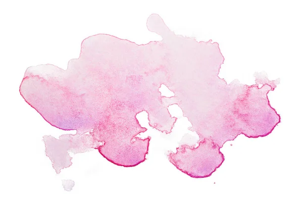 Akwarela Różowa Plama Grunge Rozbryzgane Światło Plamy Element Tekstura Akwarela — Zdjęcie stockowe
