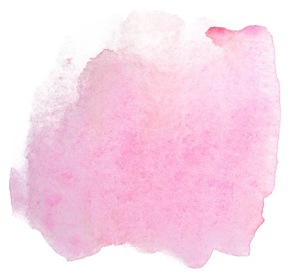 Aquarela Rosa Mancha Elemento Textura Aquarela Foto Papel Fundo Branco — Fotografia de Stock