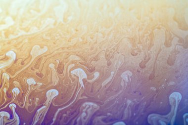 Soyut yanardöner dalga arkaplanı. Sabun köpüğü dokusu