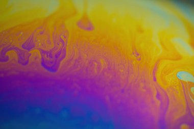 Soyut yanardöner dalga arkaplanı. Sabun köpüğü dokusu