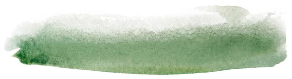 Mancha Aquarela Verde Papel Elemento Design Fundo Branco — Fotografia de Stock