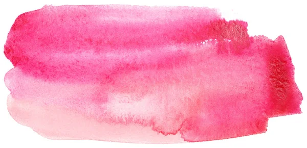 Красный Розовый Акварель Пятно Белом Фоне Изолированный Элемент Рисунок — стоковое фото