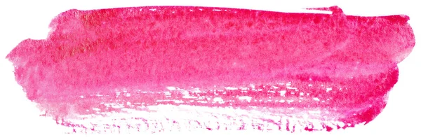 Colorazione Acquerello Rosa Rosso Sfondo Bianco Elemento Isolato Disegnato Mano — Foto Stock