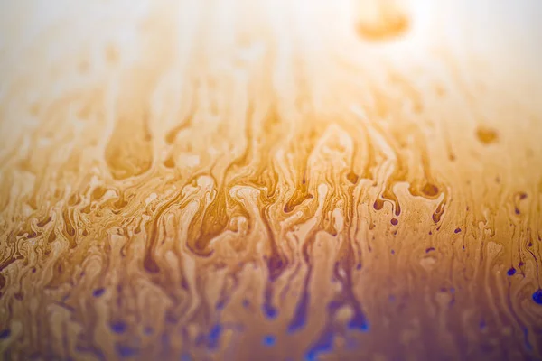 摘要暖黄色背景 肥皂泡沫质感 — 图库照片