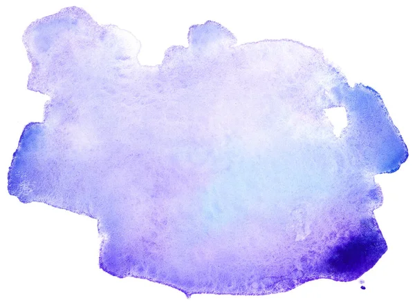 Aquarela Mancha Azul Violeta Com Gradiente — Fotografia de Stock