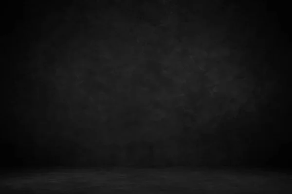 Черный Фон Студия Стена Пол Текстурой — стоковое фото