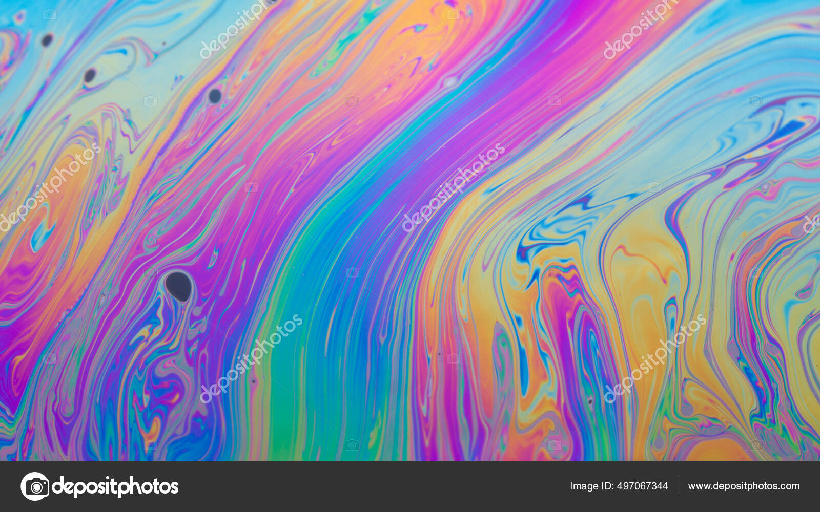 Abstract Iridescent Background Interference Light Rainbow Colors