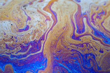 Yanardöner resimlerin soyut arkaplan dokusu. Sabun köpüğü