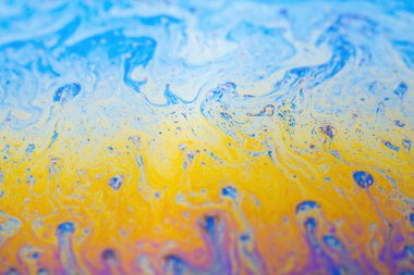 Yanardöner resimlerin soyut arkaplan dokusu. Sabun köpüğü