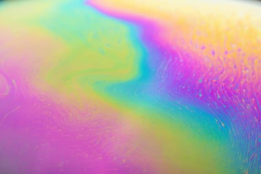 Yanardöner resimlerin soyut arkaplan dokusu. Sabun köpüğü