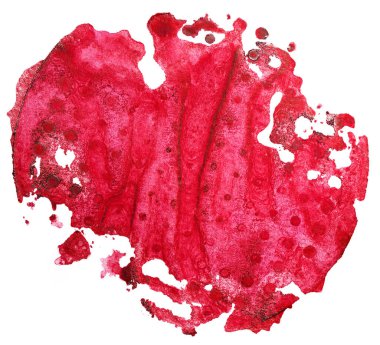 Bir desenle suluboya doku lekesi.