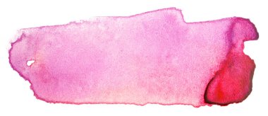 kırmızı suluboya lekesi, boyaların yayılma dokusuyla elle çizilmiş..