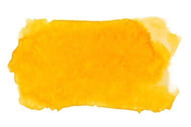 Beyaz bir zemin üzerinde damlayan boya desenli sarı lekeli suluboya arkaplan