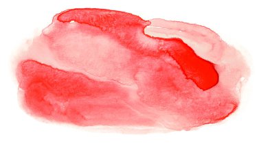 Beyaz arkaplanda damlayan boya desenli kırmızı lekeli suluboya arkaplan