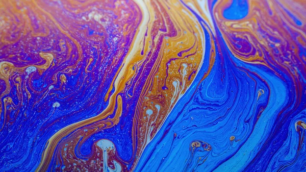 Struttura Astratta Fondo Vernici Iridescenti Bolla Sapone — Foto Stock