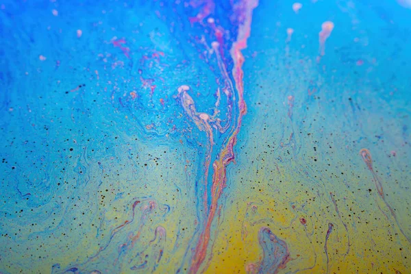 Struttura Astratta Fondo Vernici Iridescenti Bolla Sapone — Foto Stock