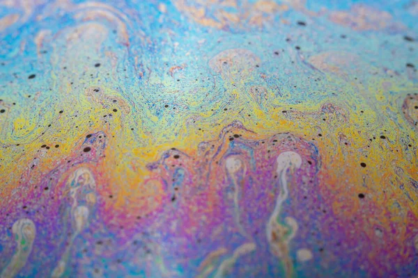 彩色涂料的背景纹理摘要 肥皂泡沫 — 图库照片