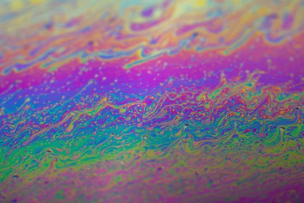 Struttura Astratta Fondo Vernici Iridescenti Bolla Sapone — Foto Stock