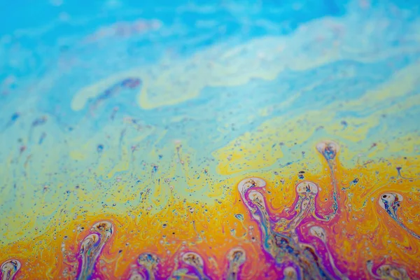 Textura Fondo Abstracta Pinturas Iridiscentes Burbuja Jabón —  Fotos de Stock