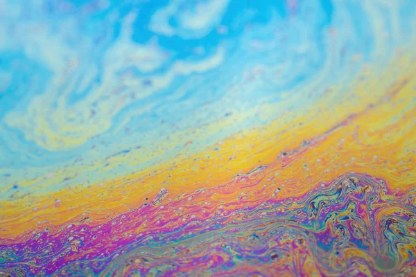 Struttura Astratta Fondo Vernici Iridescenti Bolla Sapone — Foto Stock