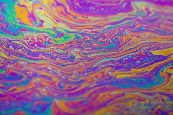 Abstrakte Hintergrundtextur Aus Irisierenden Farben Seifenblase — Stockfoto