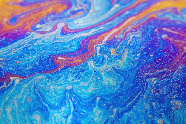 Abstrakte Hintergrundtextur Aus Irisierenden Farben Seifenblase — Stockfoto