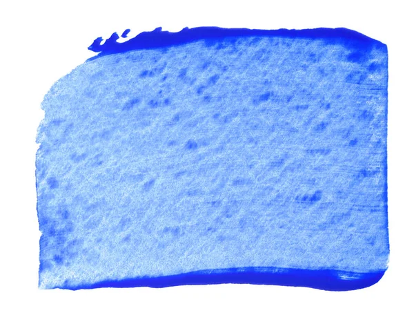 Mancha Acrílica Azul Elemento Mockup —  Fotos de Stock