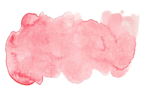 抽象的な水彩の赤い汚れ グランジ液滴のスプラッタ 白を背景にしたデザインレイアウトのための水彩ドロップエレメント — ストック写真