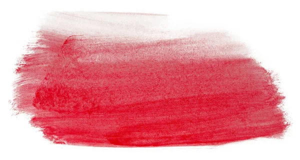 Κόκκινη Κηλίδα Ακουαρέλα Ζωγραφισμένη Στο Χέρι Την Υφή Της Διασποράς — Φωτογραφία Αρχείου