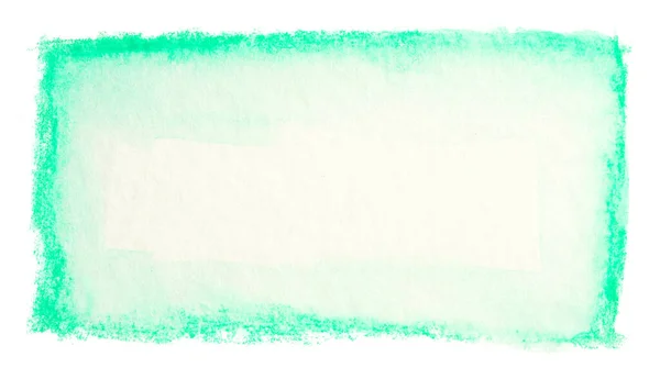 Πράσινο Λευκό Φόντο Ορθογώνιο Υδατογραφία Λεκέ Ζωγραφισμένα Στο Χέρι Την — Φωτογραφία Αρχείου