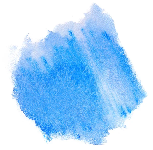 Akvarel Pozadí Modrá Akvarel Skvrna Texturou — Stock fotografie