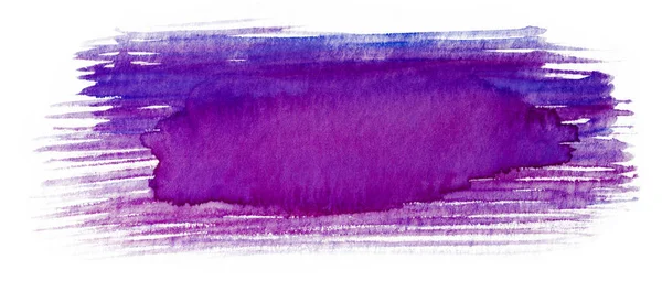 Texture Teinte Aquarelle Délicatement Bleu Avec Des Coups Pinceau Violet — Photo