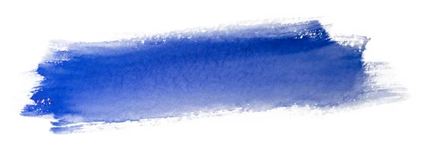 Aquarela Textura Mancha Azul — Fotografia de Stock