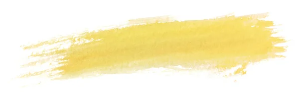 Aquarela Textura Mancha Amarelo Brilhante — Fotografia de Stock