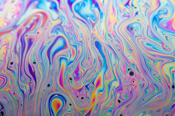 Abstraktes Foto Einer Seifenblase Hintergrund Tapete Irisierenden Farben Auf Der — Stockfoto