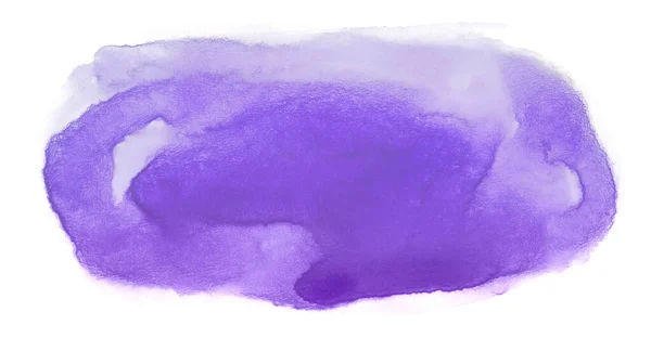 Purple Stain Watercolor Background White Background Texture Dripped Paint Isolated — Stock Photo, Image