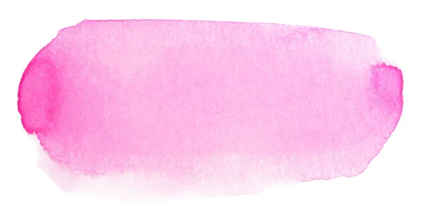 Mancha Acuarela Rosa Textura Acuarela Papel Elemento Pintura Para Diseño —  Fotos de Stock