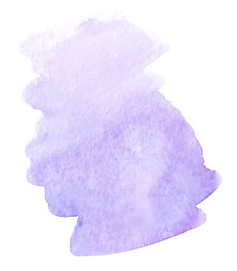 Açık mor el çizilmiş suluboya element Islak fırça çizgili soyut vektör kağıt dokusu çizimi. Tasarım sanatsal kartı, afiş, baskı, öge