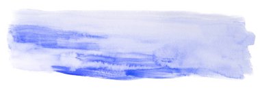 mavi el çizilmiş suluboya ögesi