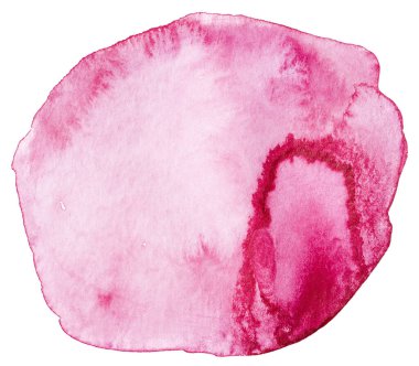 mor kırmızı el çizilmiş suluboya elementi yuvarlak nokta