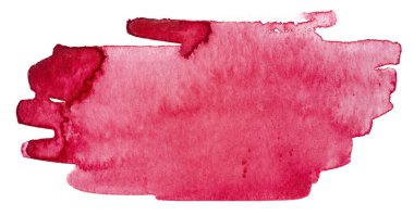 Kırmızı el suluboya elementi