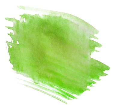 Açık yeşil renkli el çizimi sulu boya fırça çizgili soyut vektör kağıt dokusu çizimi. Tasarım sanatsal kartı, afiş, baskı, öge
