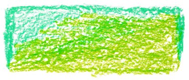 Kalemlerle çizilmiş yeşil arkaplan kutusu